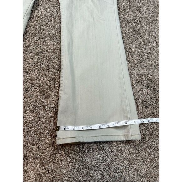 vintage y2k levi’s 518 super low rise bootcut stretch flared leg khaki jeans 17 - Picture 11 of 12